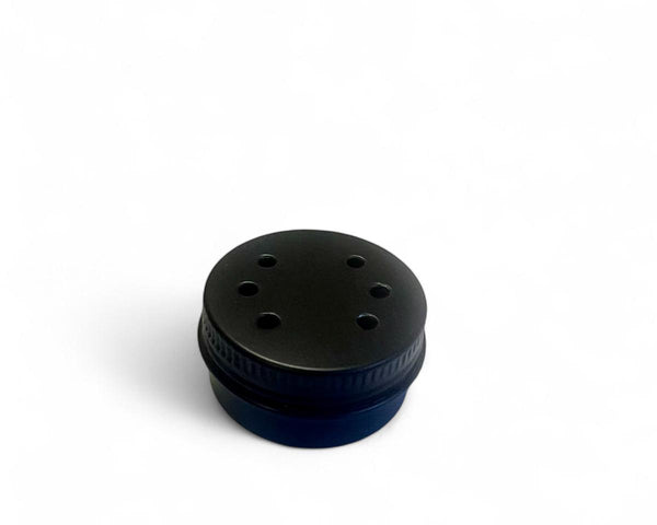 10ml Aluminium Scentwork Tins, Precision Punched in black (Single Vent or Multi-Hole)