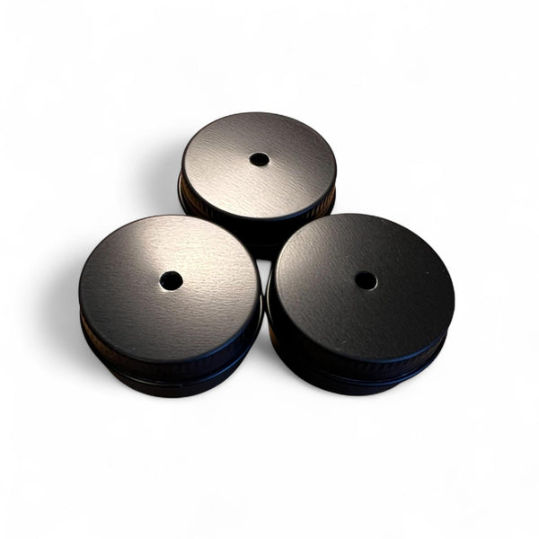 10ml Aluminium Scentwork Tins, Precision Punched in black (Single Vent or Multi-Hole)
