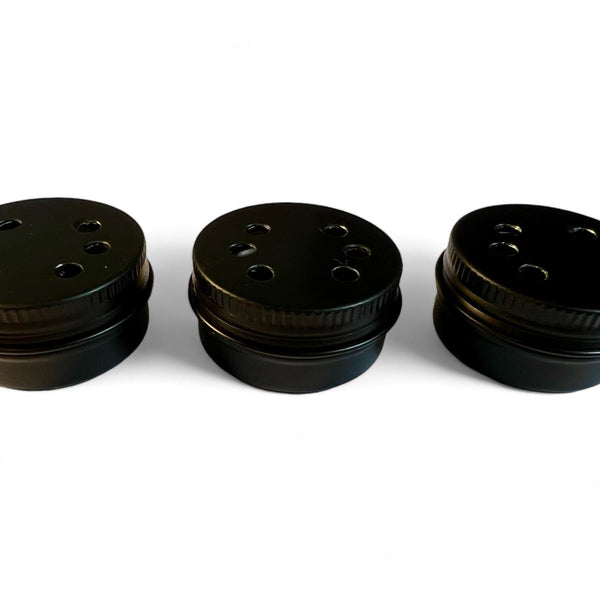 3 black scentwork tins 