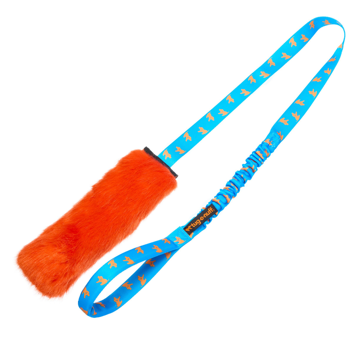 Faux Fur Squeaky Chaser Bungee Edition | Tug-E-Nuff