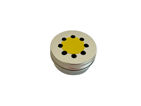 15ml Aluminim tin (with holes) and magnet